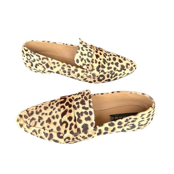 Steve Madden Women's Brown‎ and Tan Animal Print Loafer Flats Size 10 Shoes - Picture 1 of 17